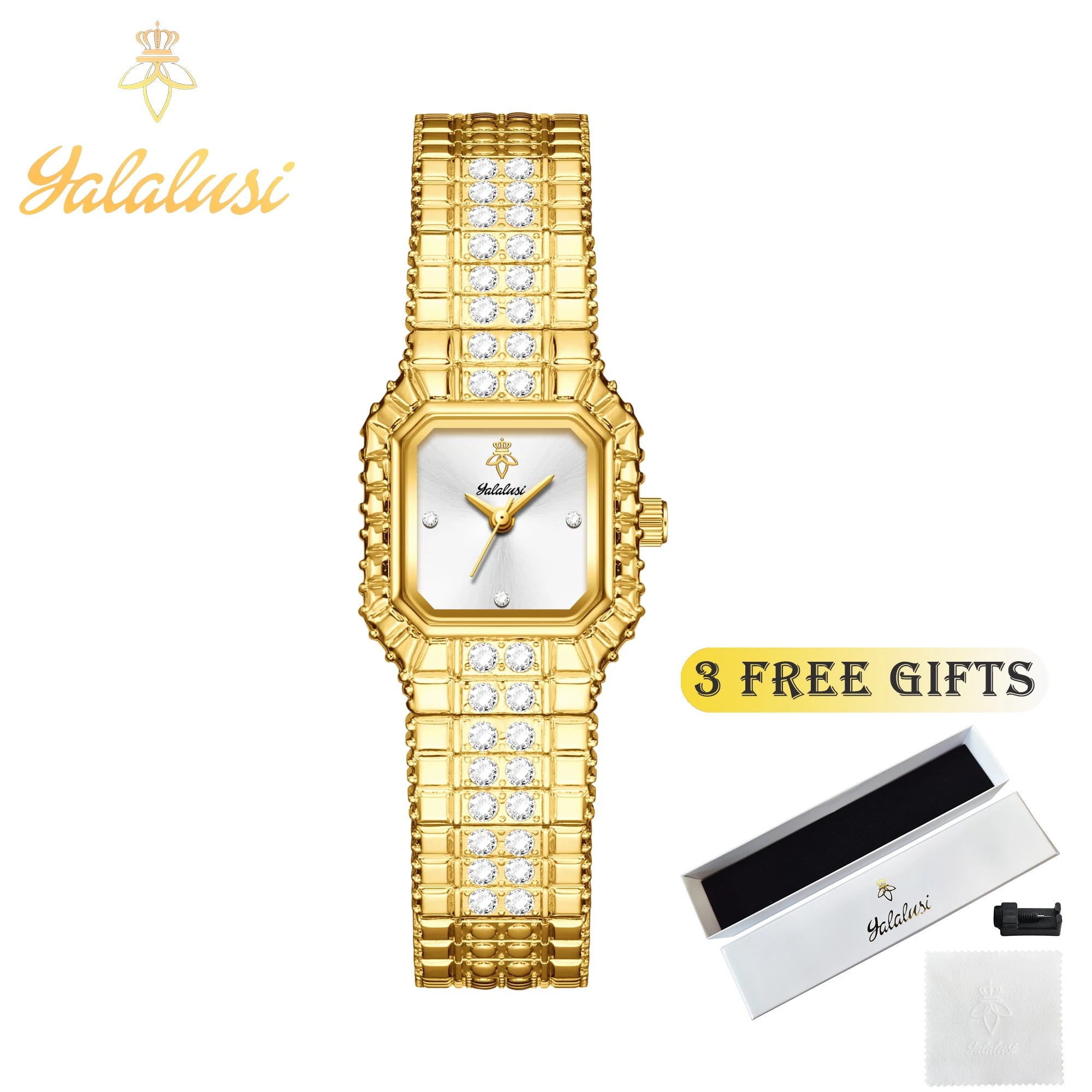 YaLaLuSiStylish ladies’ waterproof quartz watch: a luxurious and elegant bracelet watch, perfect as a gift reloj mujer montre