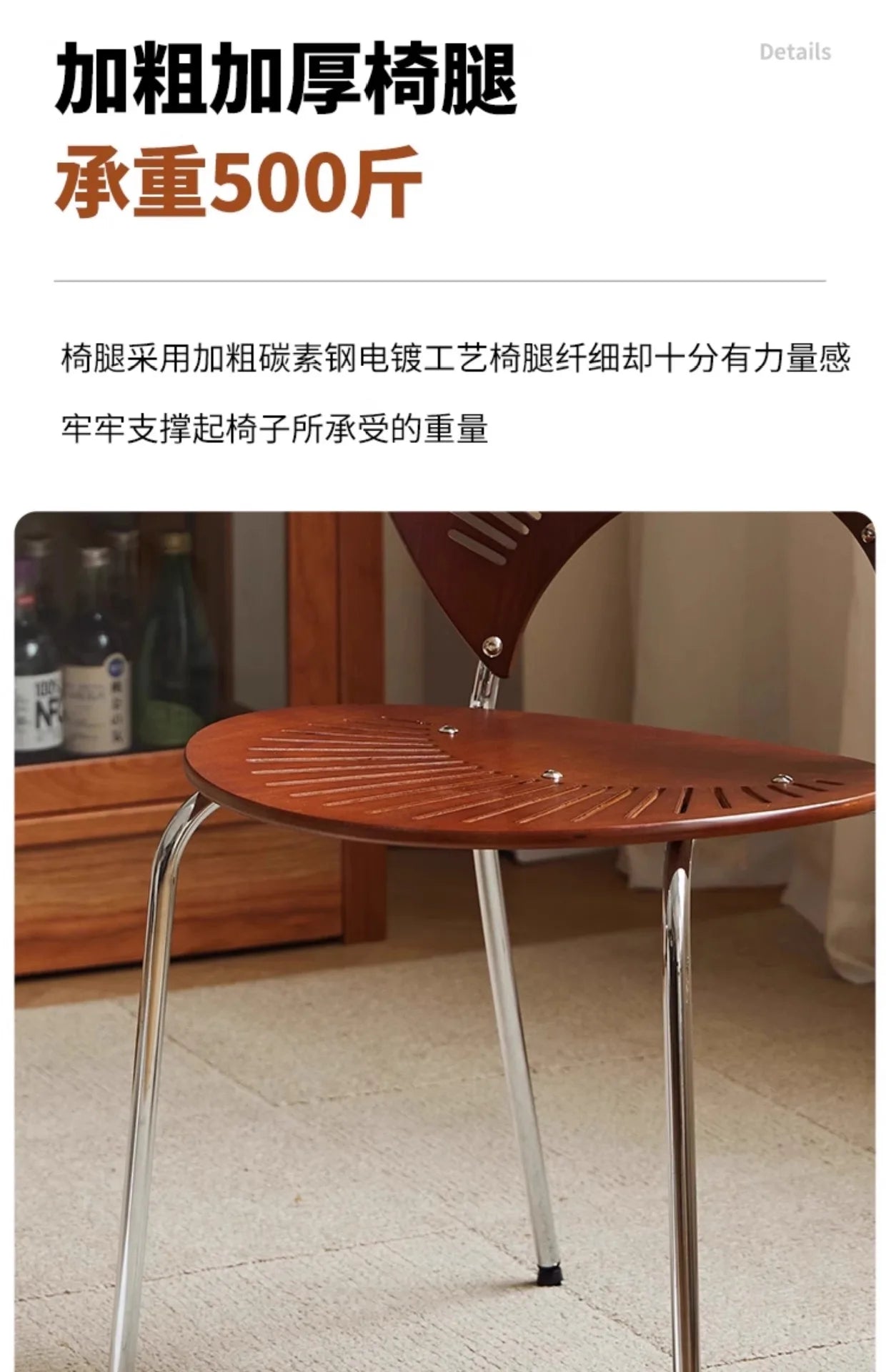 Retro Mid Century Solid Wood Shell Chair Simple Backrest Dining Tea Chair Luxury Home Furniture