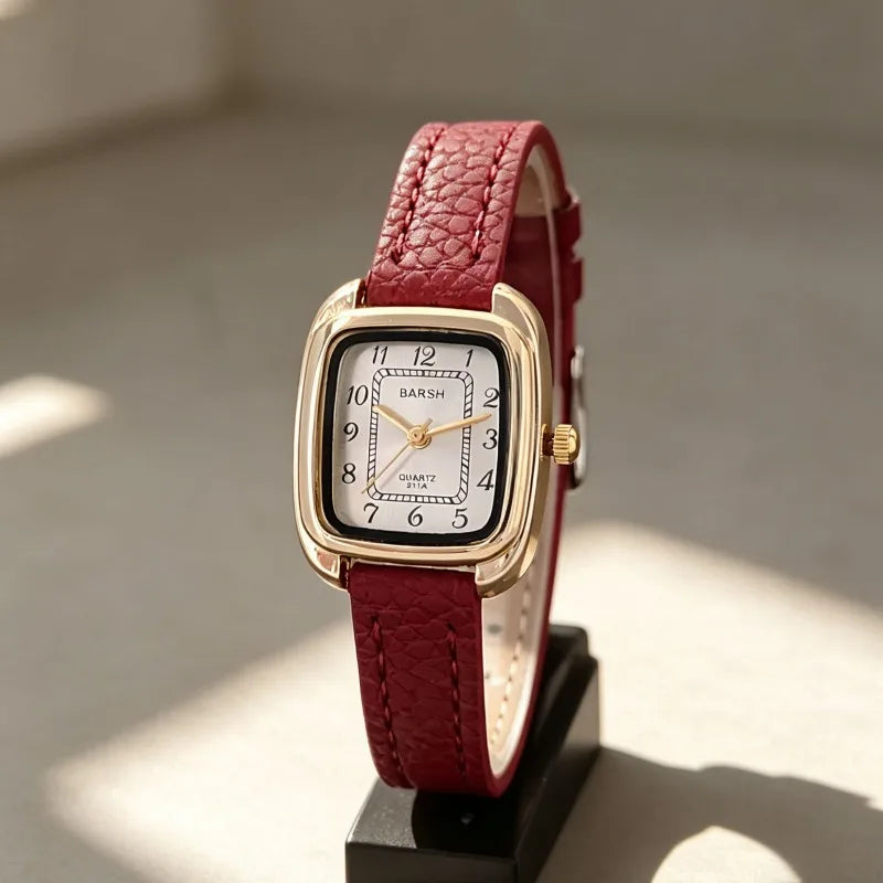 Fashion Leather Belt Watch for Women Luxury Watch Simple Retro Roman Dial Quartz Wristwatches Wholesale Relojes Para Mujer