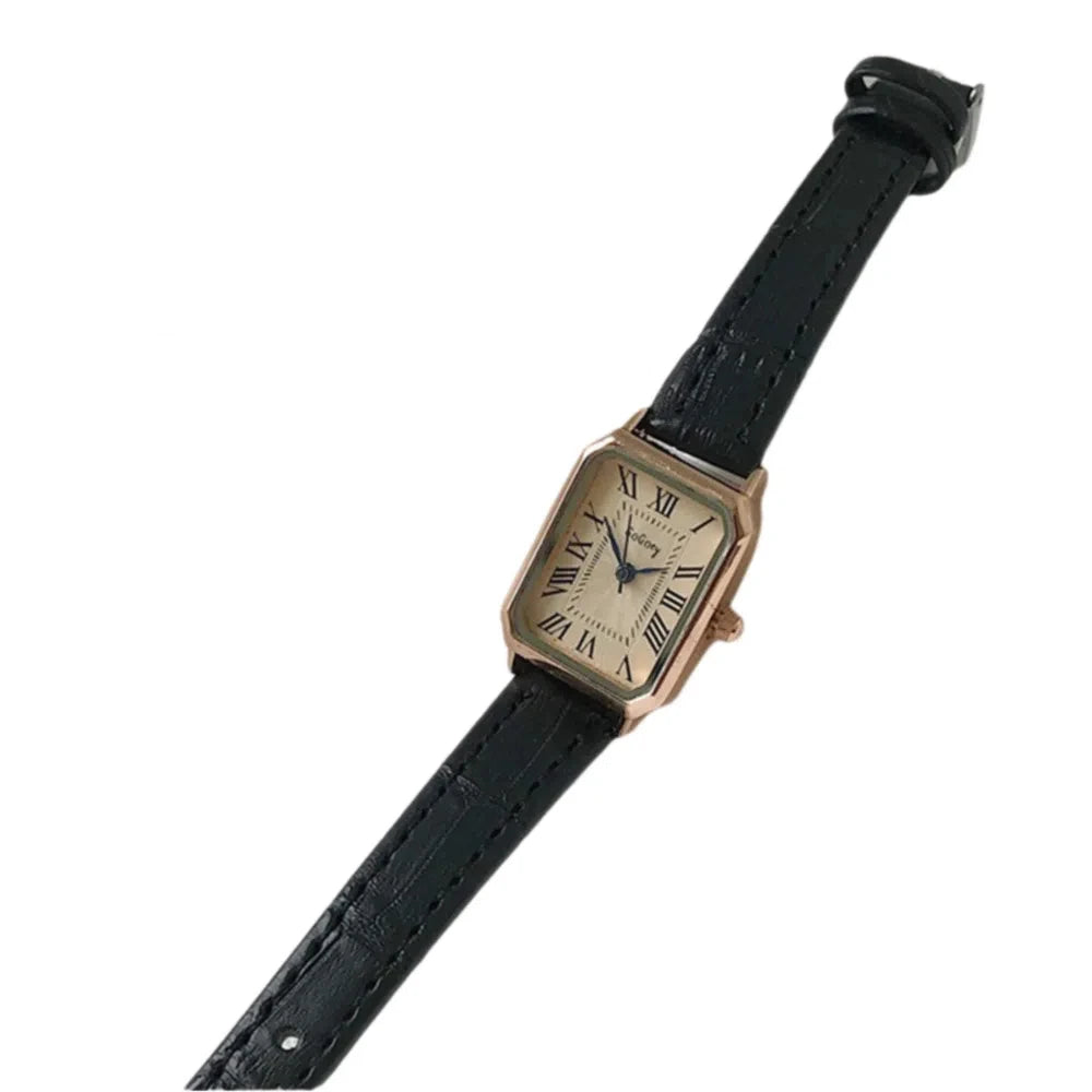 Elegant Women's Quartz Watch Exquisite Simple Women's Wrist Watch Decorative Waterproof Vintage Female Clock
