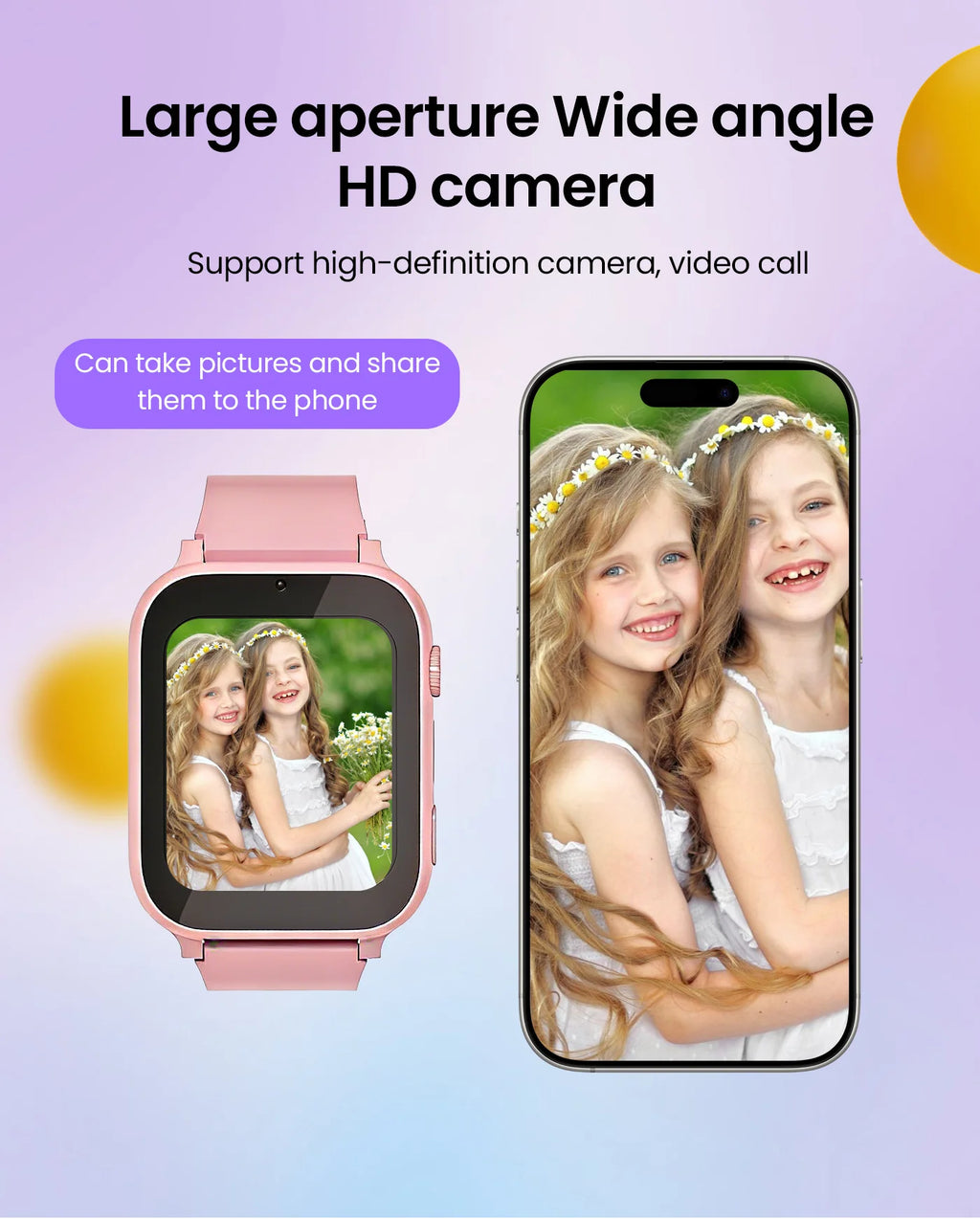 Smart Baby Watch for Children with 4G GPS Tracker Anti-Lost Body Temperature Monitor Video Call Features - Y30