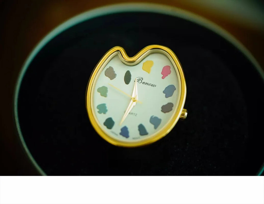 2026 Hot Sale Retro Niche Art sketching board Design Leather Quartz Square Exquisite and Versatile Pointer Watch 29mm