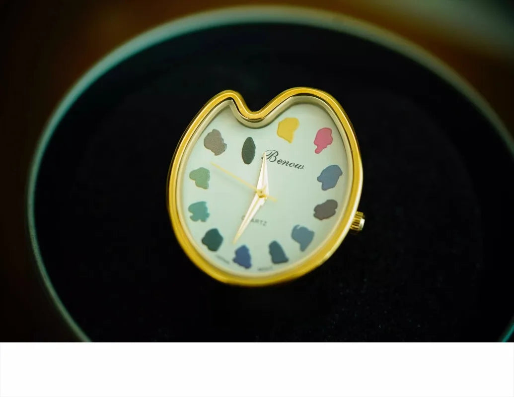 2026 Hot Sale Retro Niche Art sketching board Design Leather Quartz Square Exquisite and Versatile Pointer Watch 29mm