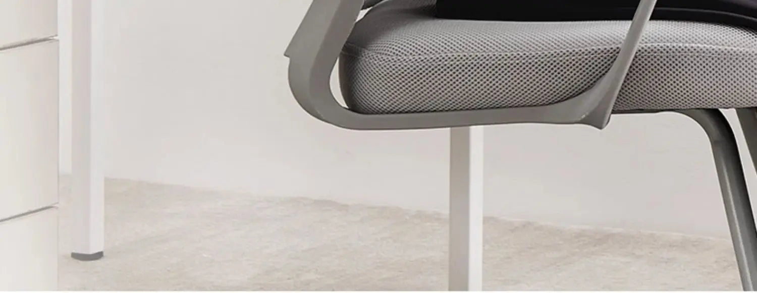 AOLIVIYA Modern Ergonomic Office Chair Comfortable With Home Computer Backrest Long Sitting Study Bow Shaped Seat For Desk Light