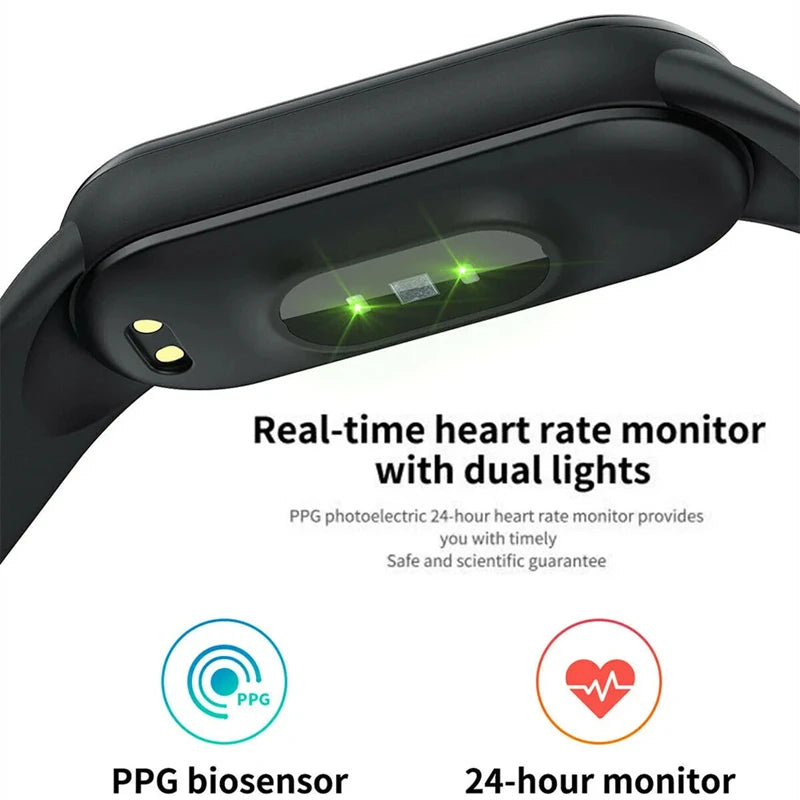 Lenovo Smart Watch Men Women Smart Band Fitness Tracker Heart Rate Sleep Monitor Step Counter Bluetooth Call Reminder Watch 2026