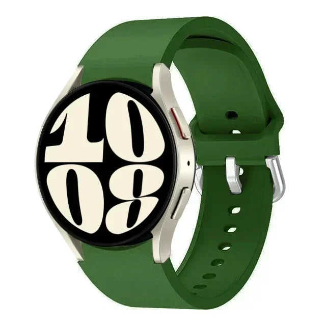 New Official Silicone Strap For Samsung Galaxy Watch 6 4 Classic 47mm 46mm 43/42mm Watchband Galaxy Watch 7 6 5 4 40mm 44mm Belt