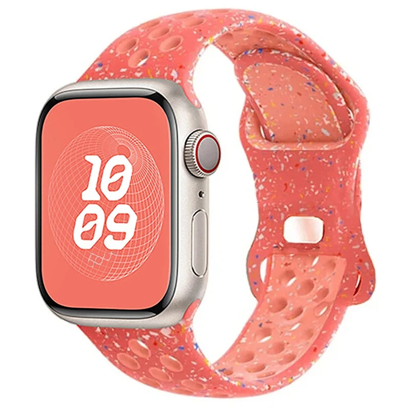 Strap For Apple Watch Band 44mm 49mm 45mm 40mm 41mm 38mm 42mm correa Breathable sports bracelet iwatch series 8 SE 7 6 5 9 Ultra
