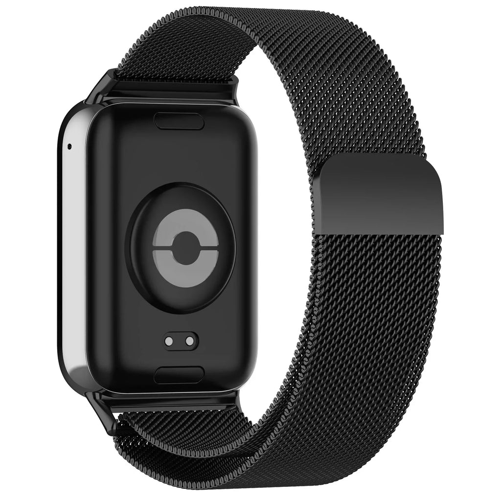 Milanese Loop Strap For Xiaomi Mi Band 9/8 Pro Metal Magnetic Durable Wristband Watchband For Redmi Watch 4/5/6 Correa Accessory