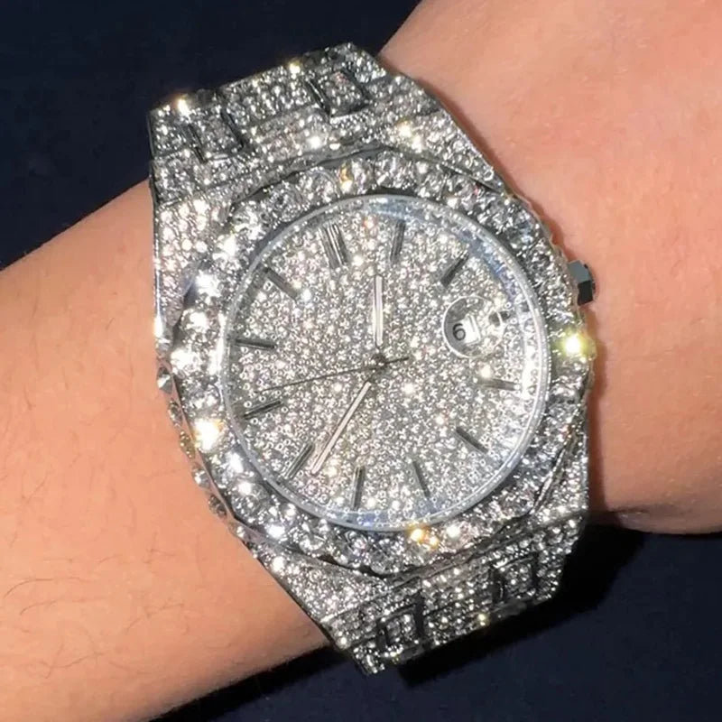 New Luxury Diamond Watch for Women Elegant Brand Quartz Steel Bracelet Watches Ladies Zircon Crystal Fashion Wristwatch Clock