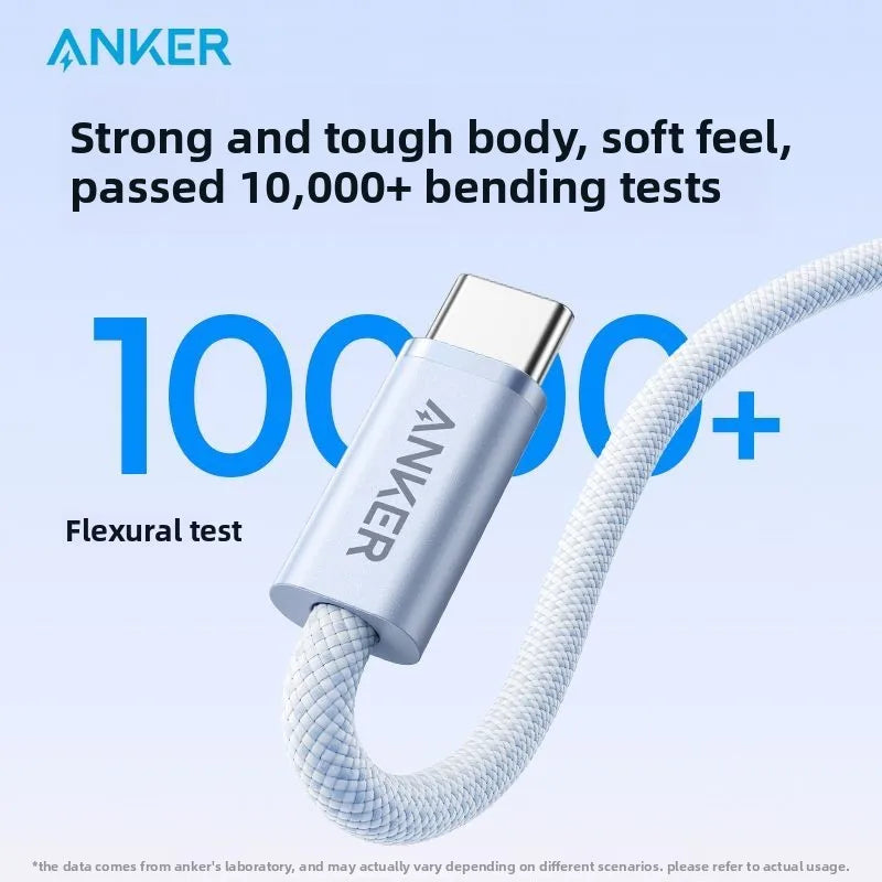 ANKER 140W Data Cable Typec Charging Cable Double Headed PD3.1 Suitable for Apple 17 Huawei MacBook