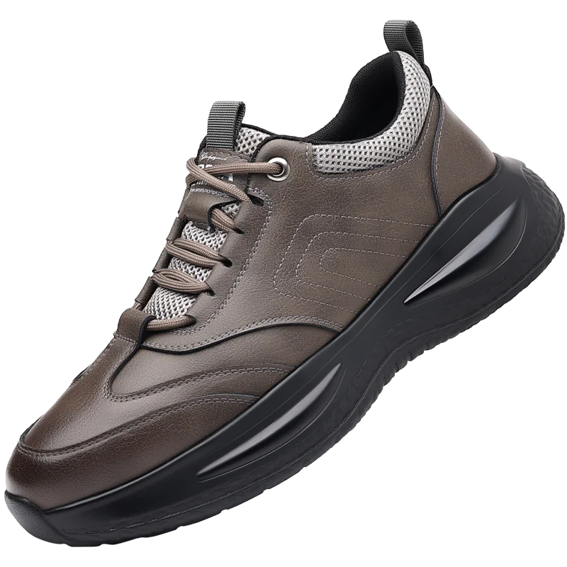 Fashion Men's Autumn Casual Leather Shoes Classic Business Formal Sneakers Comfy Thick Bottom Office Outdoor Daily Walking Shoes