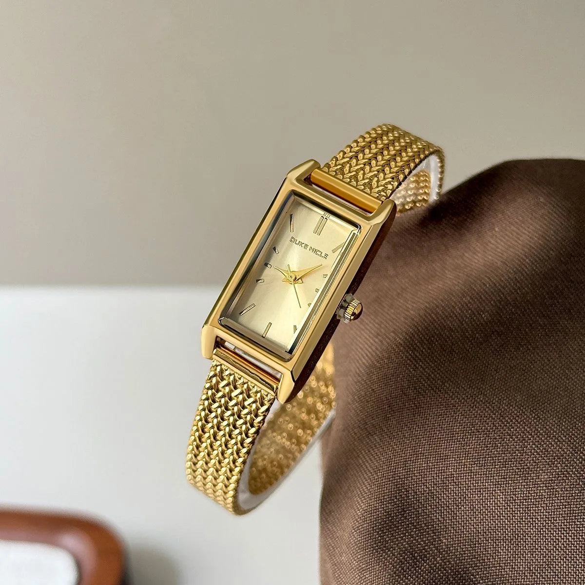 Women Watch for Girls Quartz Reloj Mujer Sliver Blue Gold Green Orologio Ladies Wristwatch Simple Vintage Rectangle Shaped Clock
