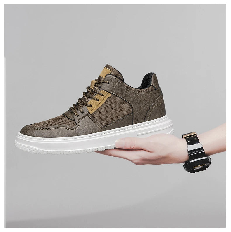 Plus Size 47 Summer Mesh Men Sneakers Elevator Shoes Chunky Increase Insole 7CM Breathable Sports Casual Height Shoes For Man