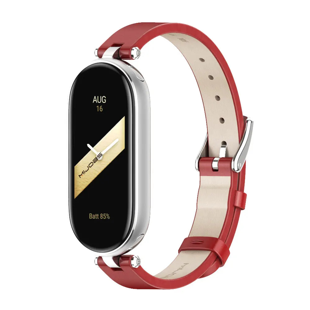 Strap for Mi Band 10 9 8 7 6 5 Watchband for Xiao mi Smart Band 9 Strap for Mi Band 8 Leather Wristband For Mi Band 7 Correa
