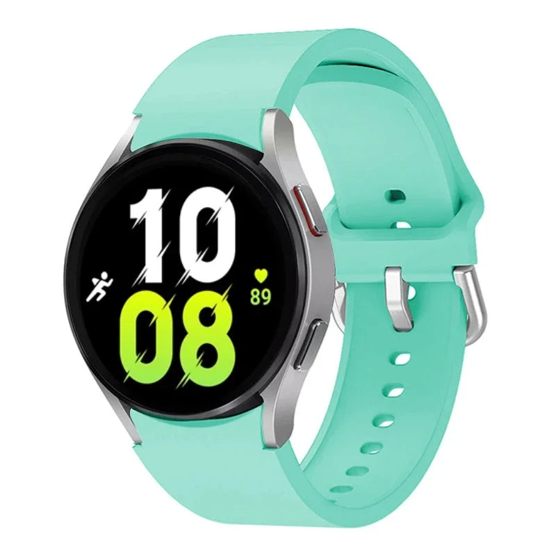 20mm Silicone Strap for Samsung Galaxy Watch 7 6 5 40mm 44mm 5 Pro 45mm Bracelet for Watch 4 6 Classic 46mm 42mm 43mm 47mm Band