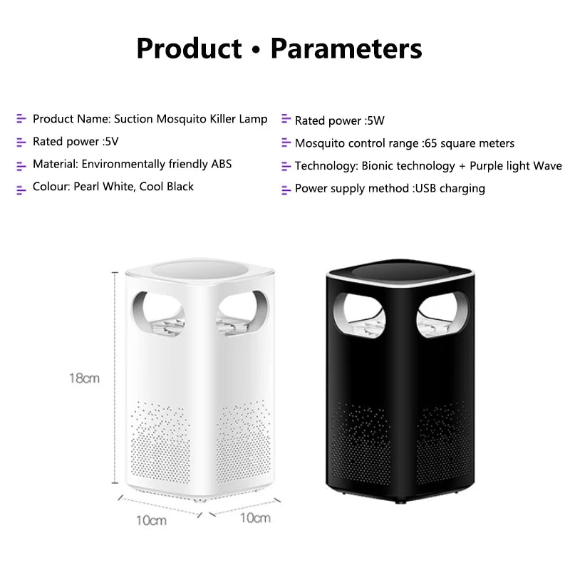 Xiaomi USB Mosquito Killer Lamp Fly Bug Mosquito Repeller Electronic LED Light Control Lamp Small Insect Trap Home Appliances