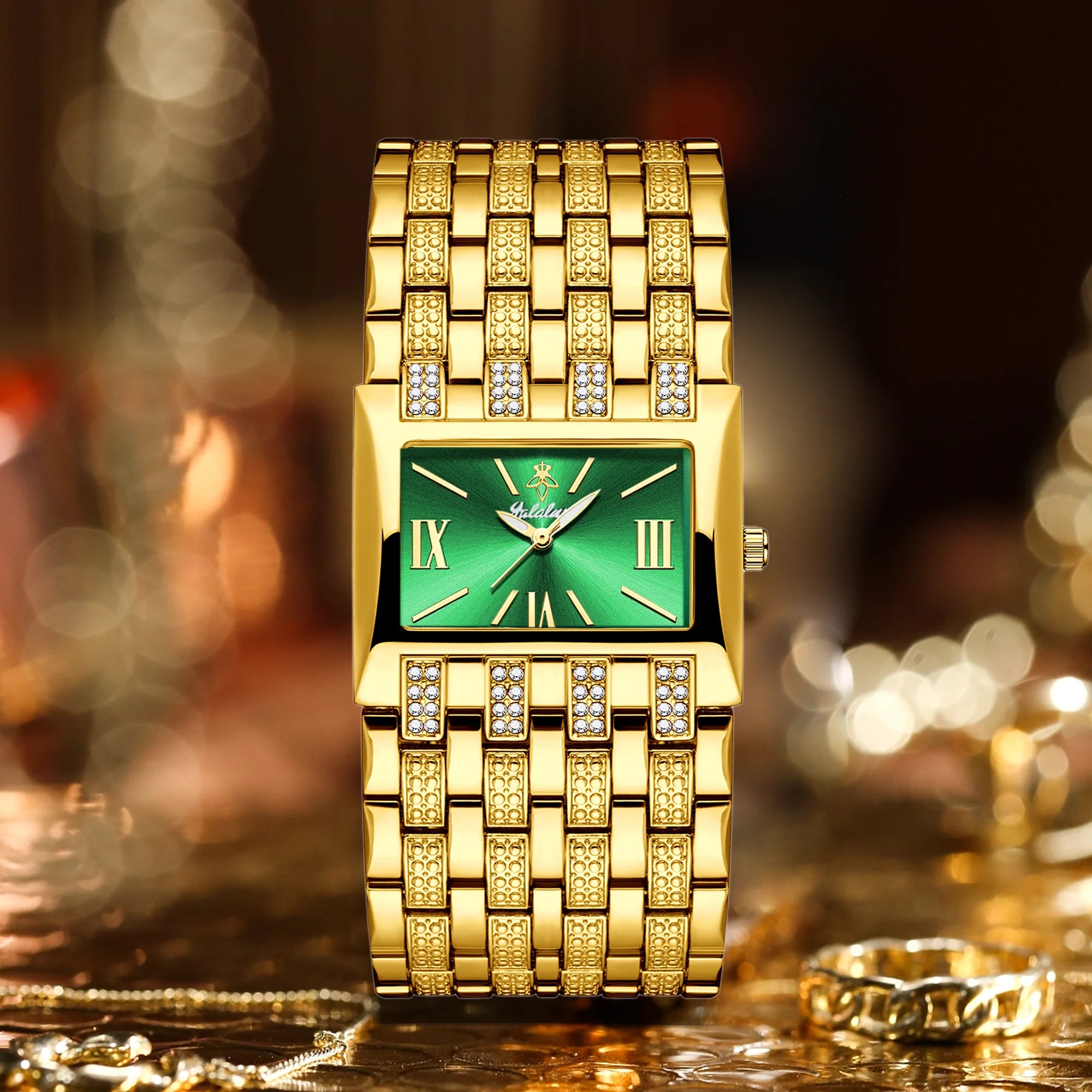 YaLaLuSi Brand: Fashionable Women's Waterproof Quartz Bracelet Watches – Luxury Gold Watches for Gifts reloj mujer Ladies
