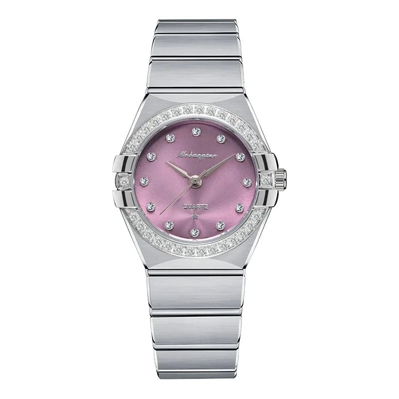 Constellationstylestainlesssteel women's watch withsmalldial and quartz bezelasophisticated and stylish gift for your girlfriend