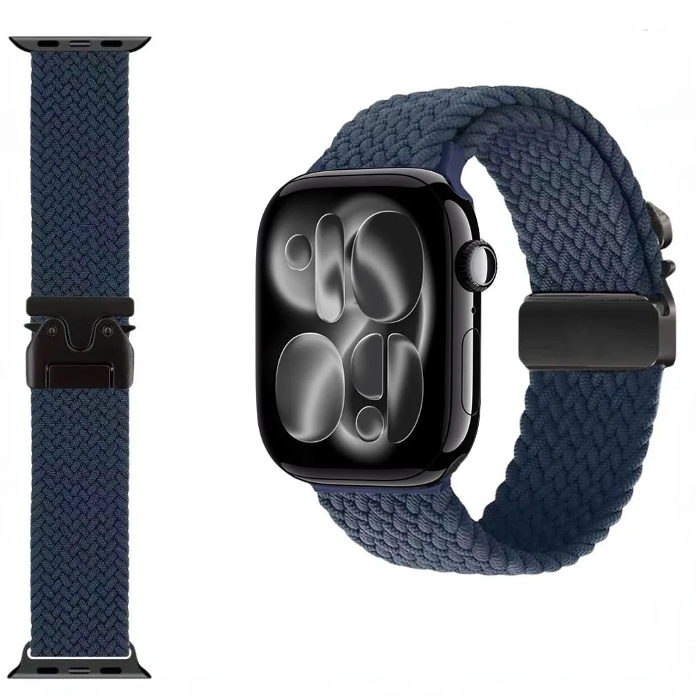 nylon Braided Strap For Apple Watch Band Ultra 3/2/1 49mm parachute Buckle 11 10 46mm 42mm 9 8 7 45/41mm iWatch 6 5 SE3 44/40mm