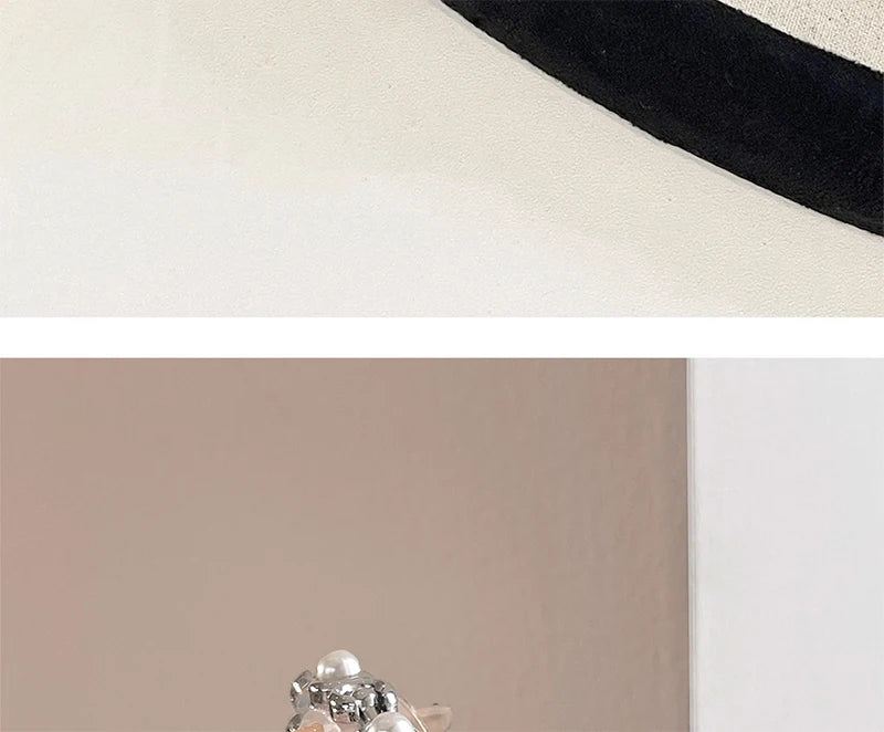 GEDI New Fashion Watch for Women Pearl Chain Temperament Wristwatches Vintage Luxury Elegant Waterproof Quartz Watches Ladies