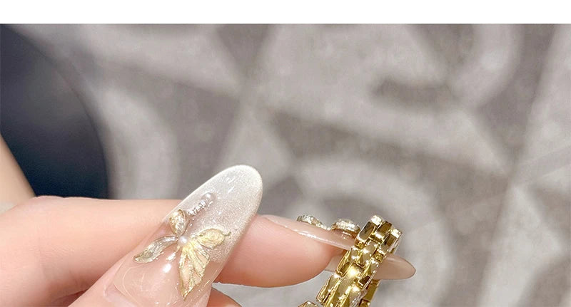 GEDI Ladies Small Watches Temperament Round Dial Quartz Retro Watch Luxury Waterproof Fashionable Wristwatch Gifts for Woman