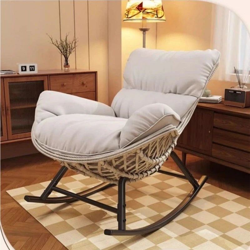 Swinging Lounge Chair,home Balcony,lounge Chair, Anti Vine Woven Lobster Chair, Single Living Room, Adult Outdoor,rocking Chairs