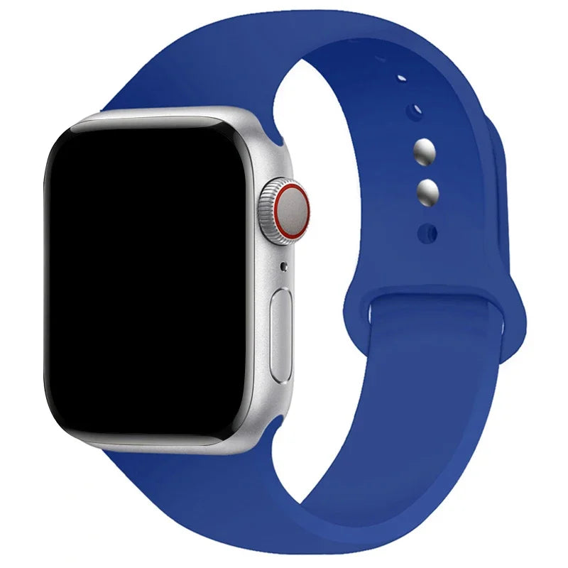 Sports Silicone Strap For Apple Watch Band Ultra 49mm 46mm 45mm 44mm 42mm 41mm 40mm Watchband for iWatch 11 10 9 8 7 6 5 4 SE