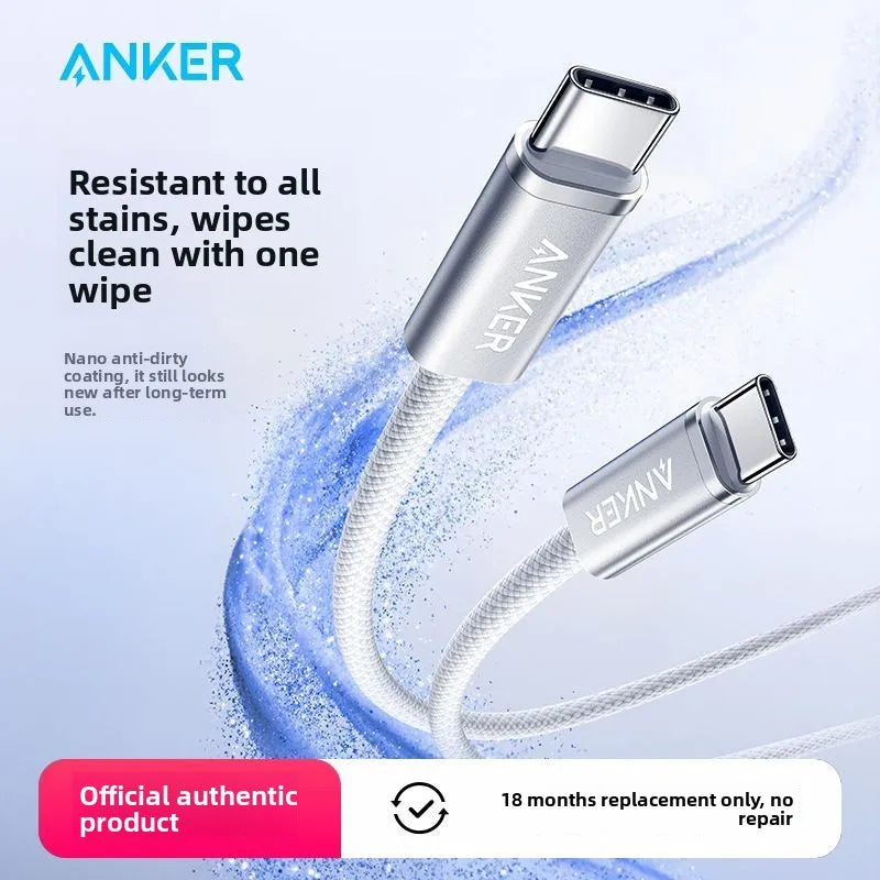 ANKER 140W Data Cable Typec Charging Cable Double Headed PD3.1 Suitable for Apple 17 Huawei MacBook
