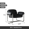 Nordic Dining Chair,leisure Chair,light Luxury Armchairs,designer Stainless Steel Minimalist Reading Chairs, Balcony Lazy Chairs