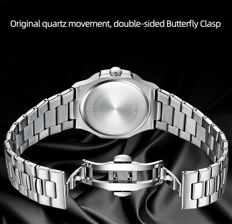 Eastern Arabic Numerals Dial Man Watch Fashion Original Date Quartz Watches For Men Classic Business Waterproof Men's Wristwatch