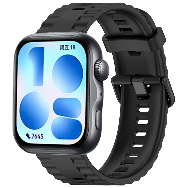 Official Silicone Strap for Huawei Watch 5-4 Pro Smart Wristband for Huawei Watch Fit 5/4/3 Luxury High-end Replacement Bracelet