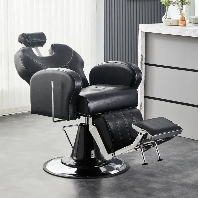 AOLIVIYA Modern Minimalist Commercial Barber Shop Chair With Adjustable Swivel Hair Styling Salon Furniture Backrest For Profess