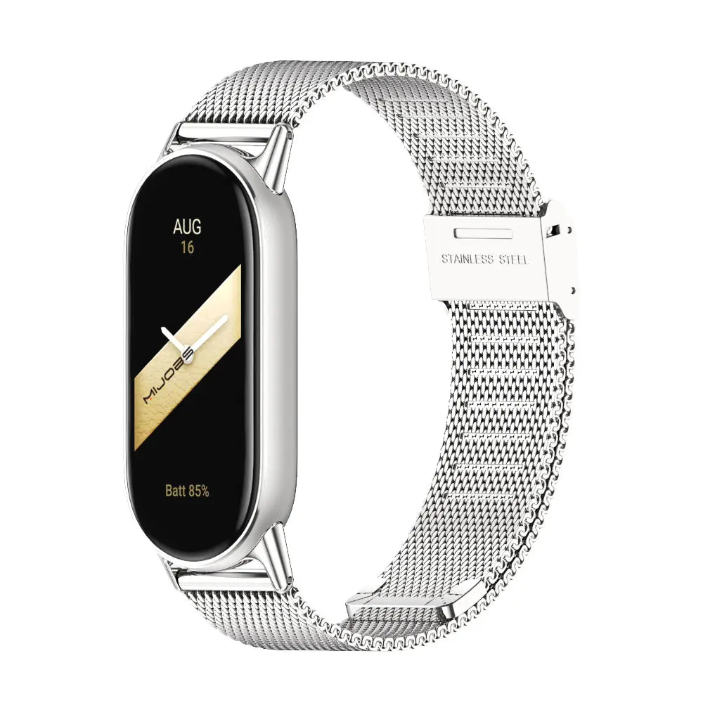 Strap for Mi Band 10 9 8 Wristband For Mi Band 9 Bracelet for Mi Band 10 Stainless Steel Watch Band for Mi Band 8 Metal Straps