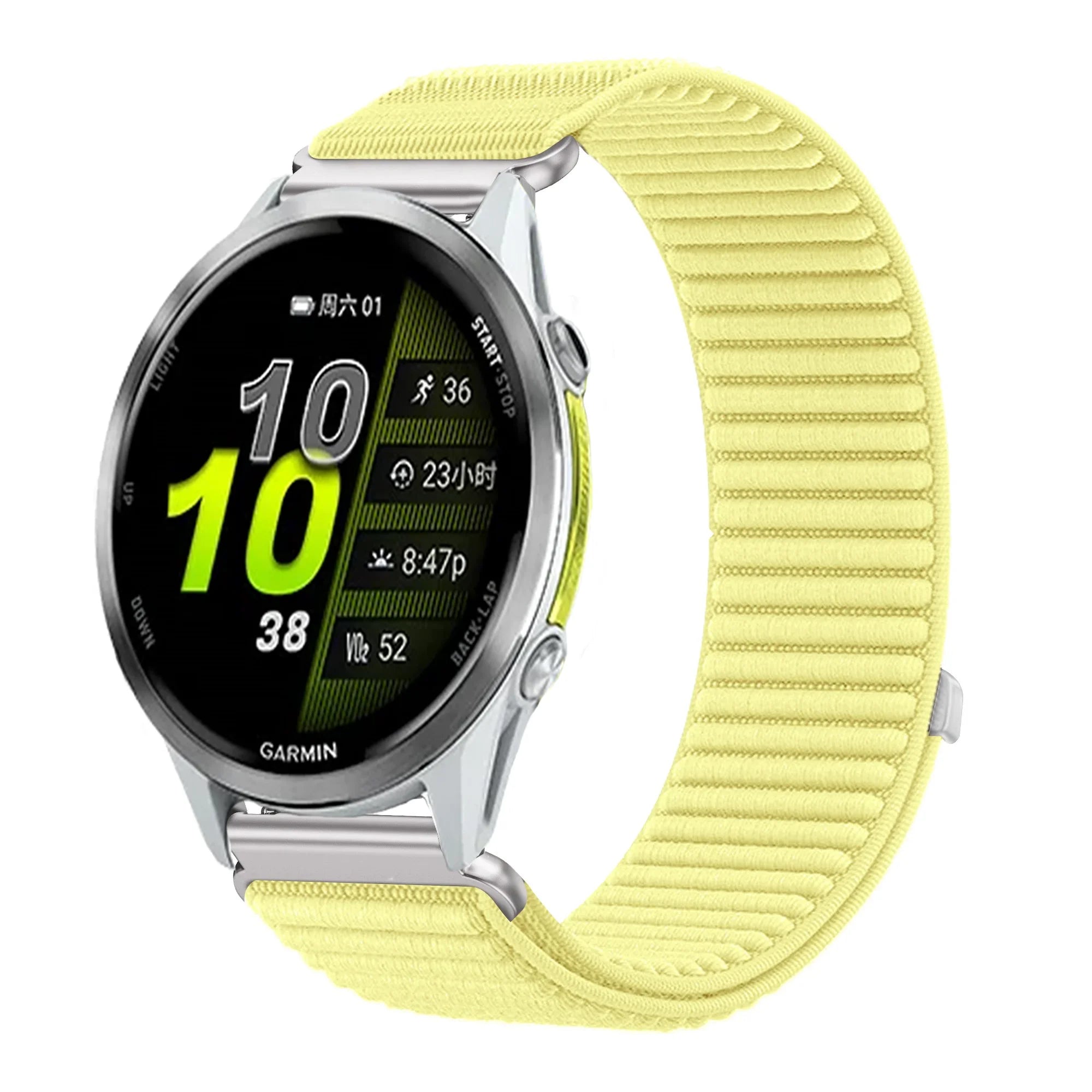 18mm 20mm 22mm Nylon Loop Strap For Garmin Forerunner 970 570 Venu 4 45mm 41mm Venu 3 Wave Wristband Garmin Active 6 Accessories