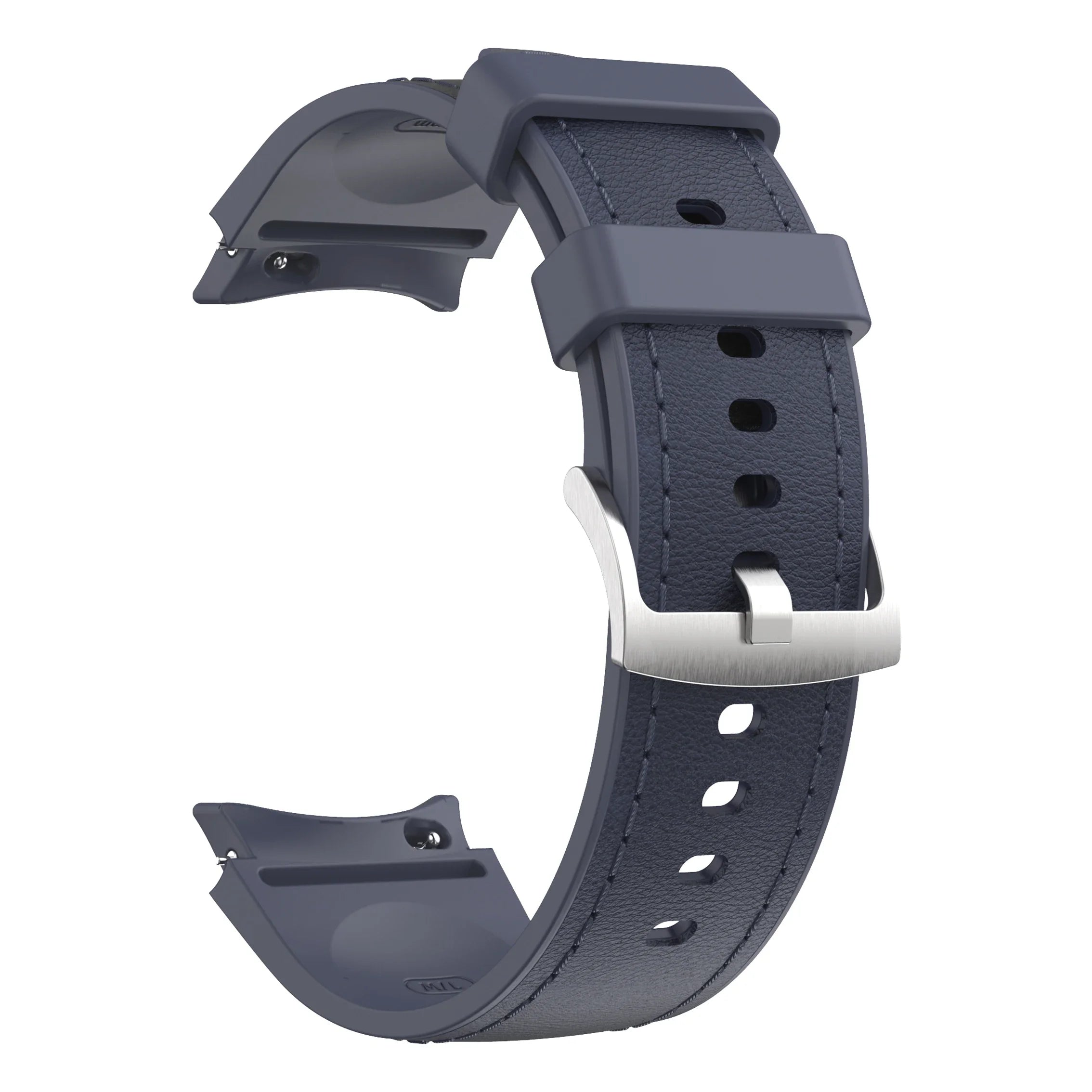 Silicone+Leather Strap for Samsung Galaxy Watch 7 6 5 4 44mm 40mm/5 Pro 45mm Wristband for Galaxy Watch 6 Classic 47mm 43mm Belt