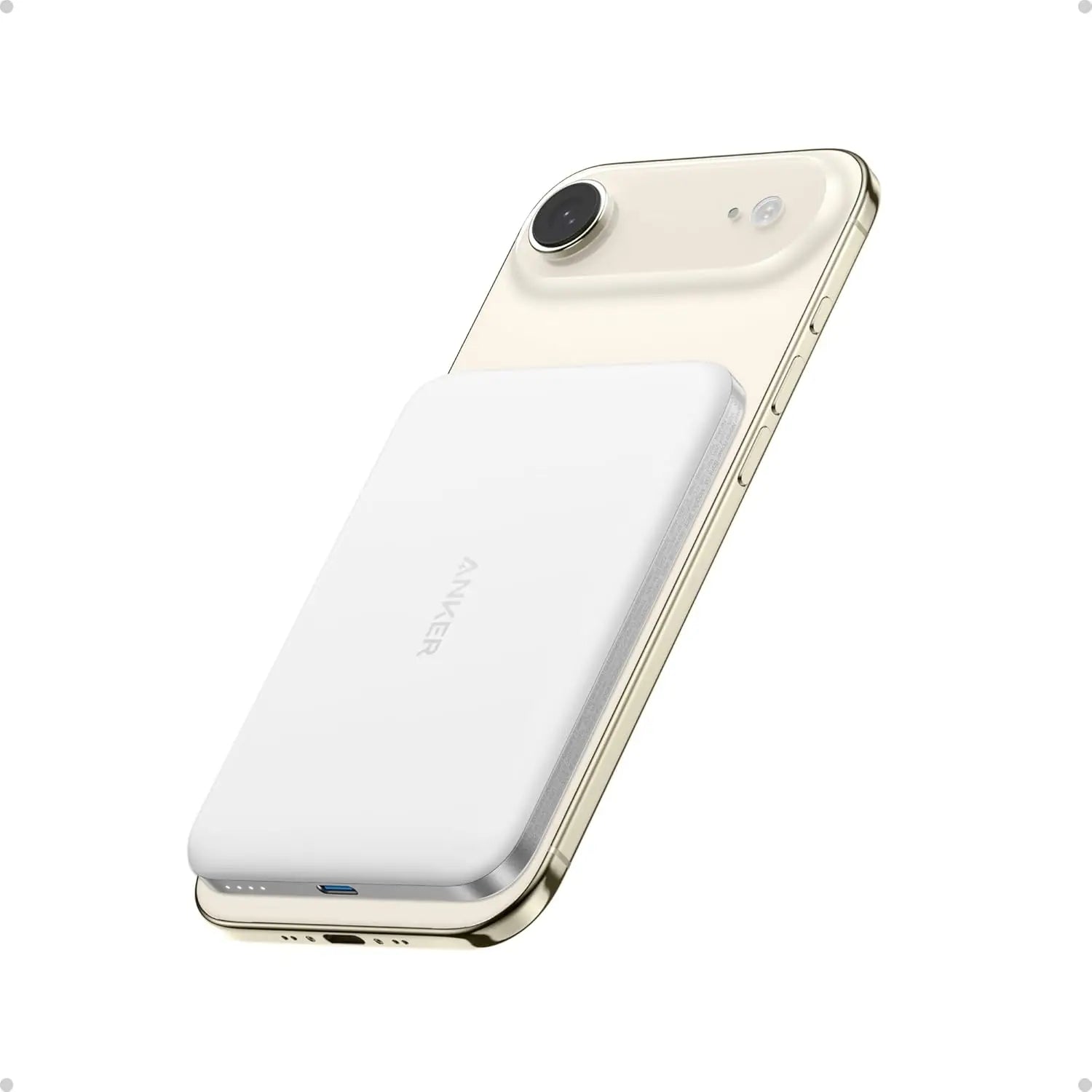 Anker Nano Power Bank, Ultra-Slim 5,000mAh Wireless Charging Battery,Portable Charger, for iPhone Air/17/16