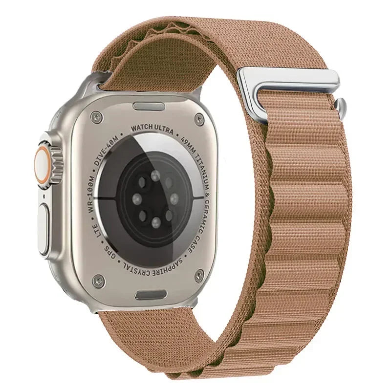Alpine Loop Band for Apple Watch Ultra 49mm 11 10 9 8 7 46mm 42mm 45mm 41mm Nylon Wristband iWatch Series 6 5 4 SE 44 40mm Strap