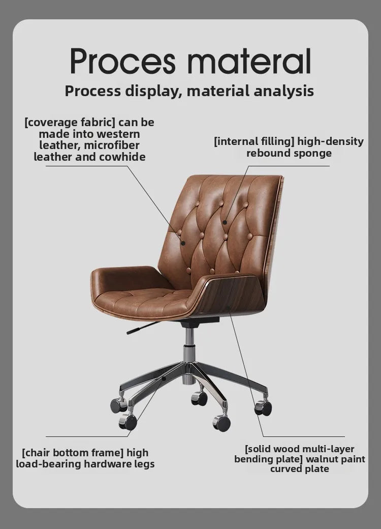 Office, computer chair, retro style office chair. Sitting for a long time without getting tired can make you feel relaxed