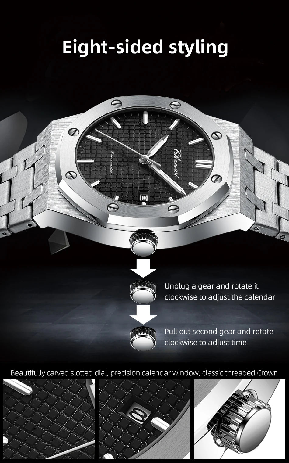 2PCS Couple Watches Set Luxury Fashion Date Quartz High Quality Waterproof Watch For Man and Woman Valentine's Day gifts