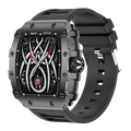 New Trend Smart Watch 1.76 inch AMOLED 3D Dynamic Dial IP67 Waterproof Bluetooth Call NFC Voice Assistant Men Sports Smartwatch