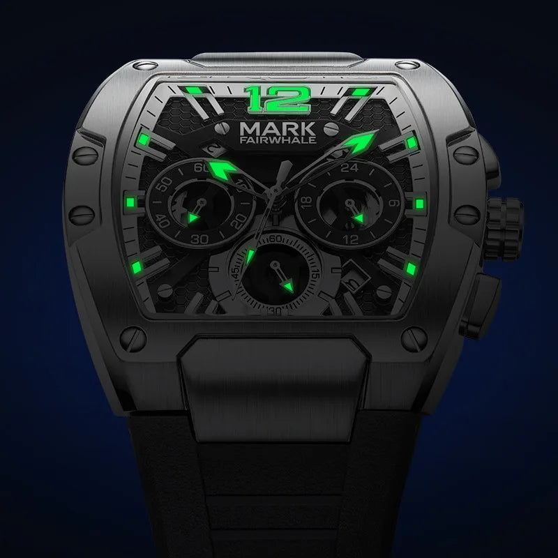 2026 Sports Man's Watches Brand Mark Fairwhale Luxury Automatic Date Clocks Fashion Multifunctional Quartz Wristwatch Boy Reloj