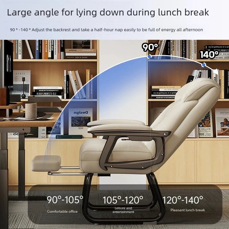 Simple and Comfortable Home Computer Chair, Office Reclining, Nap Taking Sofa Chair, Study Room, Bedroom Armchair Gaming Chairs