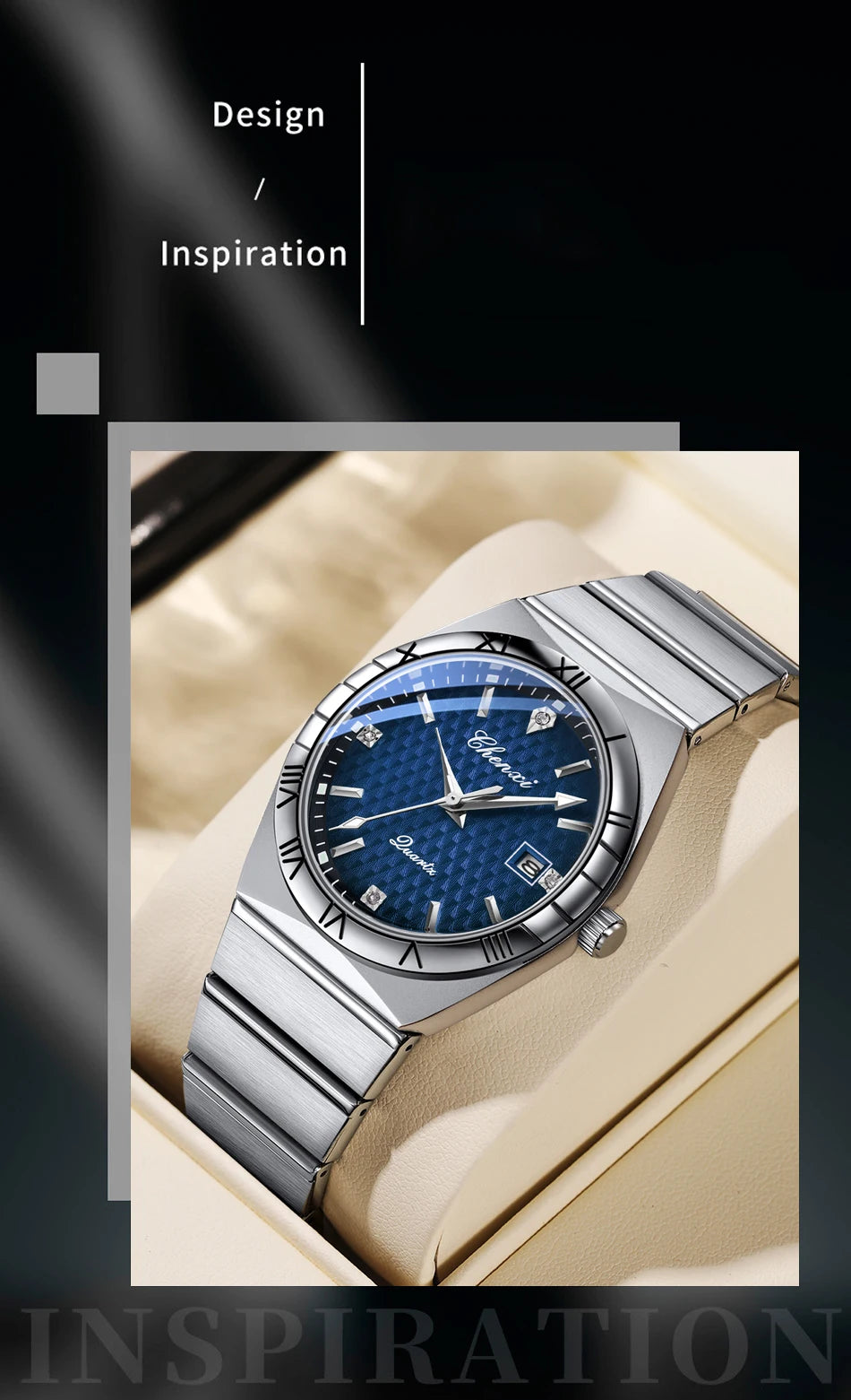 Top Brand Luxury Watches For Men Fashion Luminous Calendar Men's Watch CHENXI Waterproof Stainless Steel Quartz Wristwatch New