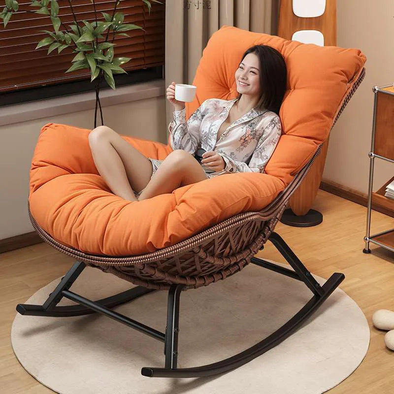 Swinging Lounge Chair,home Balcony,lounge Chair, Anti Vine Woven Lobster Chair, Single Living Room, Adult Outdoor,rocking Chairs