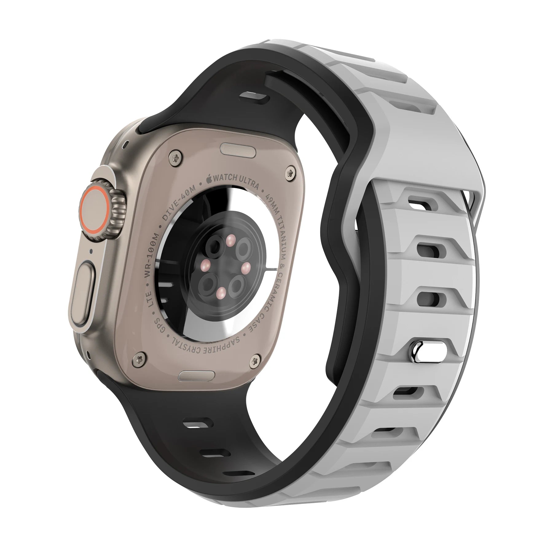 Sports Silicone Band for Apple Watch Strap 46mm 42mm 49mm 44mm 40 45mm Two-tone Watchband for iWatch 11 10 9 8 7 6 5 4 SE Ultra