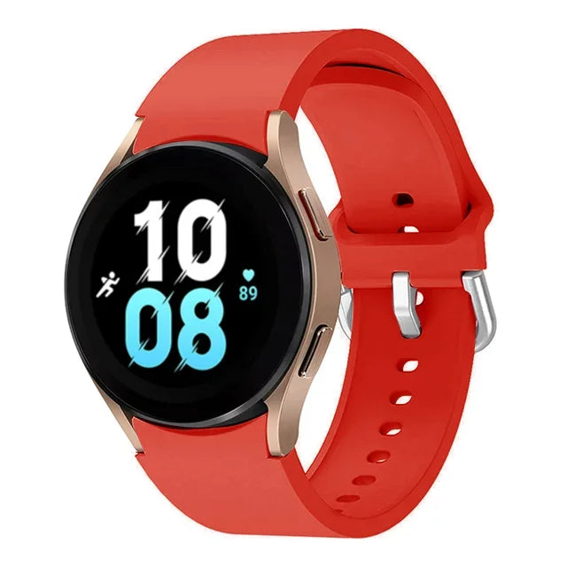20mm Silicone Strap for Samsung Galaxy Watch 7 6 5 40mm 44mm 5 Pro 45mm Bracelet for Watch 4 6 Classic 46mm 42mm 43mm 47mm Band