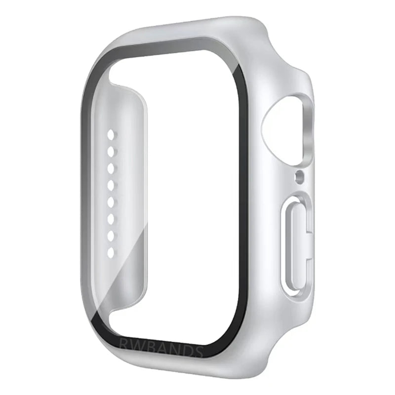 Glass+Cover For Apple Watch 46mm 44mm 40mm 49mm 41mm 45mm 42mm Accessorie Screen Protector iwatch series Ultra 11 10 9 SE 8 7 6