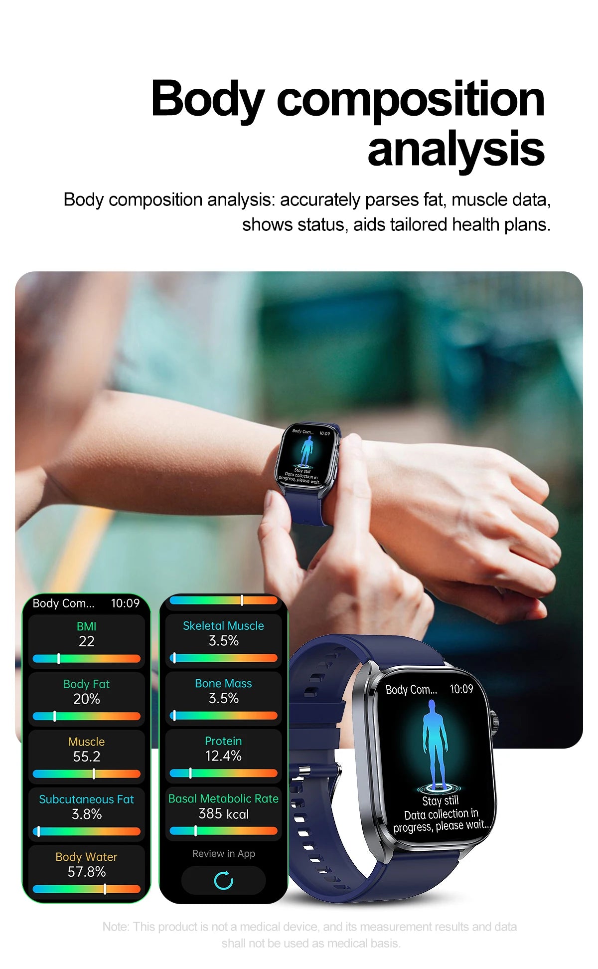 2026 New AI Health Care Accurate detection ECG SmartWatch Blood Pressure lipids Uric Acid Analysis Bluetooth Call Smart Watches