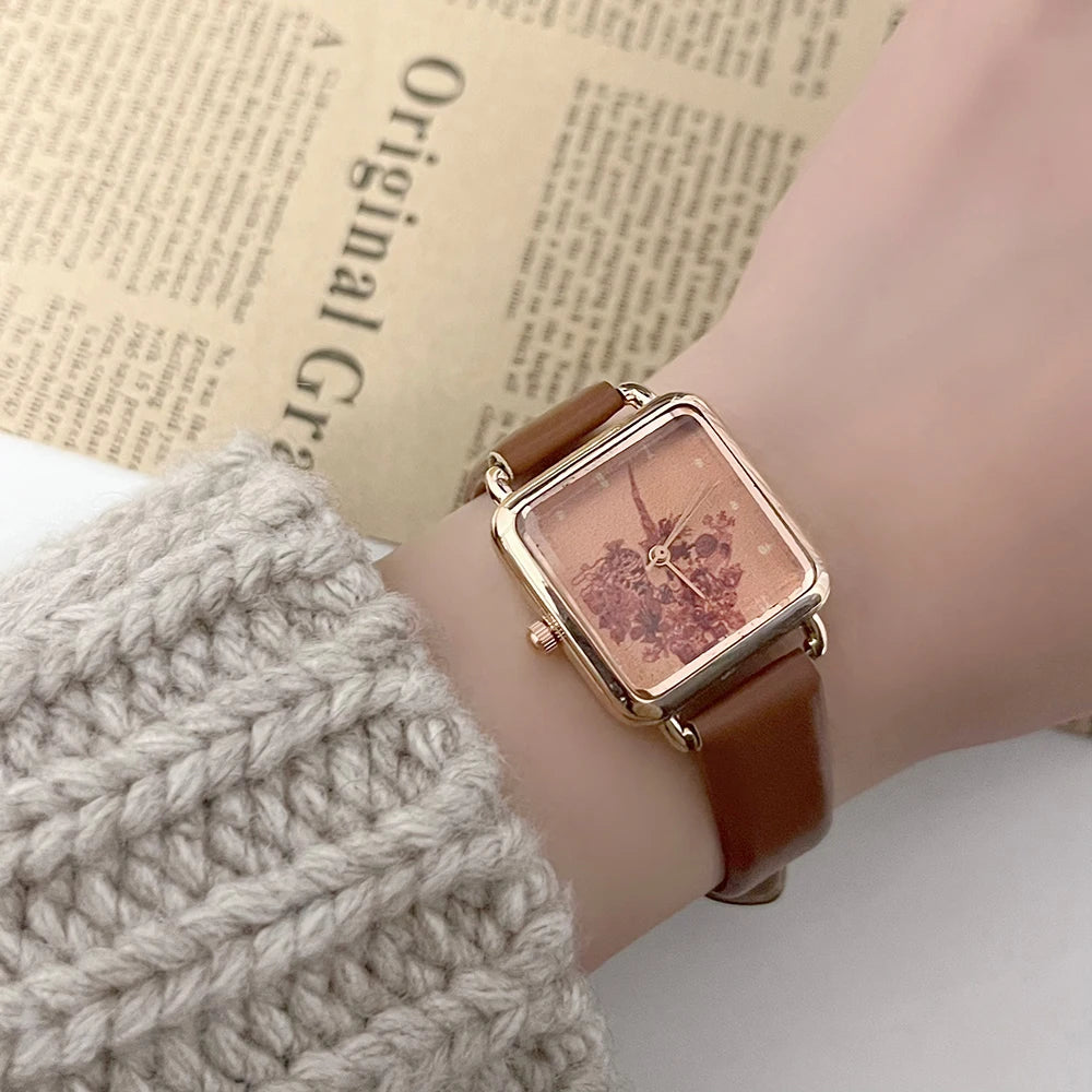Customized Personalized Pattern Watch Unisex Printed Photo Campus Punk Cool Style Customized Wristwatch Holiday Memorial Gift