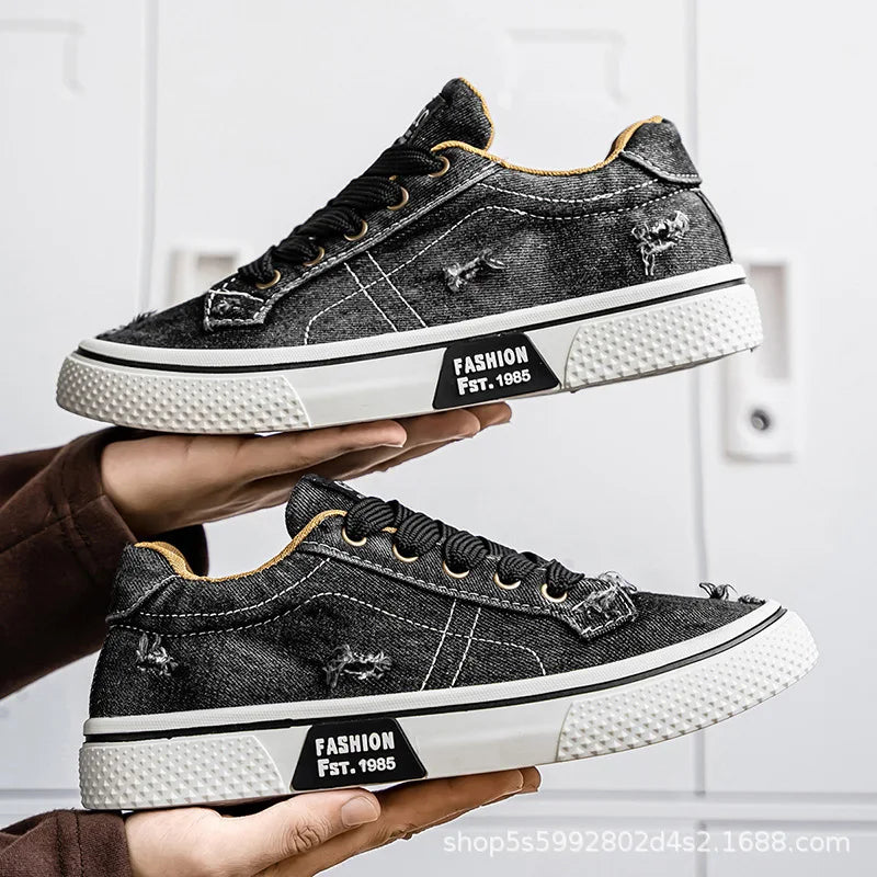 48 Size Summer men's Canvas footwear Comfortable Low cut Sports and Leisure Board Shoes Durable Lightweight Single Shoes sneaker